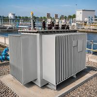 Transformateur immergé dans l'huile de qualité supérieure S13 33 kV 34,5 kV 2500 kVA 10 MVA pour centrale éolienne avec enroulement en cuivre à faible perte