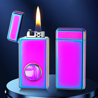 Briquet à kérosène à allumage vocal, à arc et à flamme nue, grande capacité, transparent, pour entrepôt