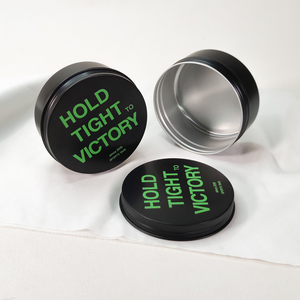 Tùy Chỉnh 6Oz 8Oz 10Oz Kim Loại Tin Jar Vòng Pomade Lọ Màu Đen Kích Thước Lớn Nhôm Bao Bì Container Có Thể Hộp - Product Image 4