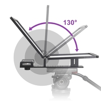 Meilleur/vue T12 téléprompteur, téléprompteur portable pliable, compatible avec les tablettes de 11 pouces, invite de téléphone portable, prise de vue par caméra