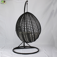 Meubles de jardin modernes de haute qualité, grand fauteuil suspendu de patio, fauteuil suspendu en forme d'œuf, prix bas, vente d'usine, silla colgante