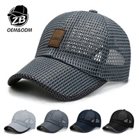 Casquettes de baseball personnalisées avec logo, entièrement en maille, patch en cuir, vente en gros OEM, casquette trucker multicolore respirante, snapback promotionnel pour l'extérieur