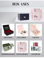 Boîtes cadeaux pliantes rigides en carton recyclable de luxe personnalisées, grandes, gaufrées, magnétiques, avec doublure en éponge pour robe de mariée, fourrure