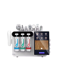 Appareil portable 7 en 1 Aes pour microdermabrasion, jet peel, oxygène aquatique, resserrement cutané, blanchiment, soin profond, utilisation à domicile