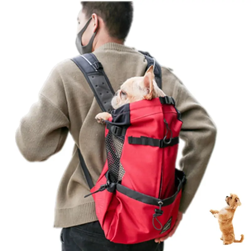 Grosir Tas Pembawa Perjalanan Anjing Sisi Lembut Bersirkulasi Pemegang Kucing Tas Mendaki Tas Hewan Peliharaan Membawa Ransel Bahu