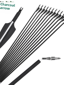 Arc composé, arc classique, flèches en carbone, tir à l'arc américain, chasse traditionnelle, flèches à tirage droit 80 cm, flèches à plumes naturelles - Product Image 1
