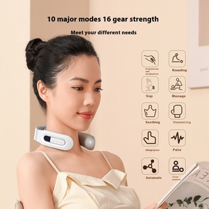 2025 New Hàng chục Thông Minh Điện Cổ Massager Với 10 Chế Độ 16 Cấp Độ Tần Số Thấp Xung Sưởi Ấm Đa Cấp Massage Thoải Mái - Product Image 5