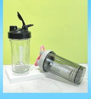 Bouteille Shaker Sportive Personnalisée avec Logo, 500 ml (16 oz), Sans BPA, Écologique, en Plastique, pour Protéines de Gym - Vente en Gros