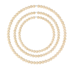 <span class=keywords><strong>Kit</strong></span> de fabrication de couronne de perles en bois - Anneau métallique avec perles naturelles pour décoration murale, fête de vacances et décoration bohème, fournitures complètes pour l'artisanat - Product Image 3