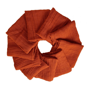 Solid Color Handmade Linen Napkins Floral <b>Embroidered</b> Disposable Wedding <b>Tablecloths</b> Modern Style for Airplane Use 100% Linen - Product Image 3