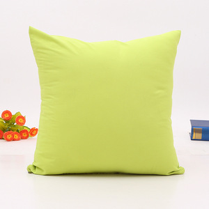 Housse de coussin carrée moderne en polyester brossé de couleur unie pour canapé de salon et salles d'exposition - Product Image 3
