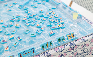 Fichas de Mahjong Americanas Grabadas de Primera Calidad, Estilo Costero Mediterráneo, Acrílico Sólido de Una Sola Capa, Pintadas a Mano, Estilo <span class=keywords><strong>Riviera</strong></span>, en Stock - Product Image 4
