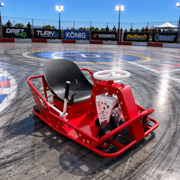 Kart Eléctrico de Derrape en Oferta, Triciclo Rojo con Freno de Mano, Ruedas Lisas, 1 Asiento, Perfil Bajo, Kart de Carreras para Adultos y Niños, Diversión en la Pista de Derrape