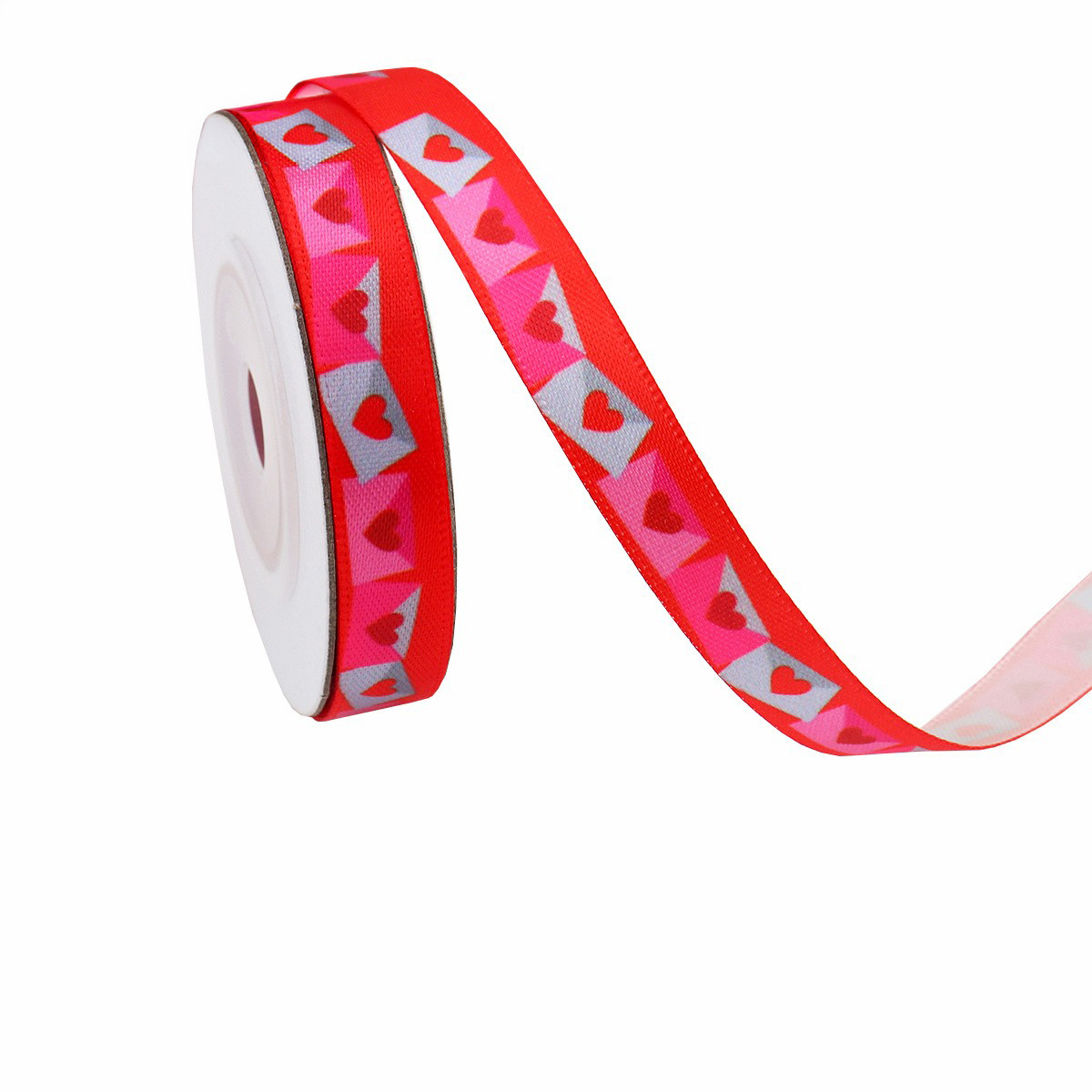 Enveloppe rouge et coeurs-1cm*10yds