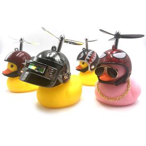 Haute Qualité Safty Vélo Électrique Moto Mini Silicone Cassé Vent Jaune <span class=keywords><strong>Canard</strong></span> Cloche Corne Avec Casque - Product Image 4