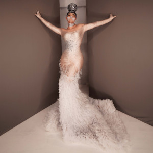 NOVANCE Y2615 abiti di tendenza 2022 spalline eleganti scintillanti diamanti abiti da <span class=keywords><strong>fata</strong></span> da <span class=keywords><strong>donna</strong></span> Tulle frange coda di pesce - Product Image 3