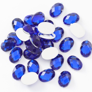 OLeeya al por mayor: Piedras de imitación acrílicas ovaladas con base plateada, pedrería de fantasía, cuentas de cristal para decoración de uñas - Product Image 2