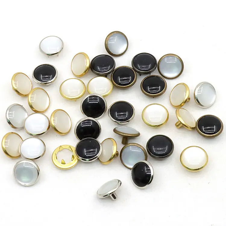 Button factory direct sale 12MM fashion high quality 4-piece shirt metal snap fastener