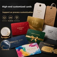 Carte de vœux personnalisée haut de gamme de luxe avec impression gaufrée et estampage à chaud pour mariage et événements d'entreprise