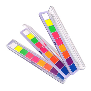 Pintura Corporal y Facial de Neón, Segura, a Base de Aceite, para Halloween, Navidad, Maquillaje de Fiesta, Pintura Facial con Pincel - Product Image 2