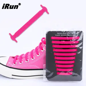 Резиновые эластичные силиконовые шнурки iRun, популярные резиновые шнурки для обуви, гибкие удобные силиконовые шнурки для пожилых людей
