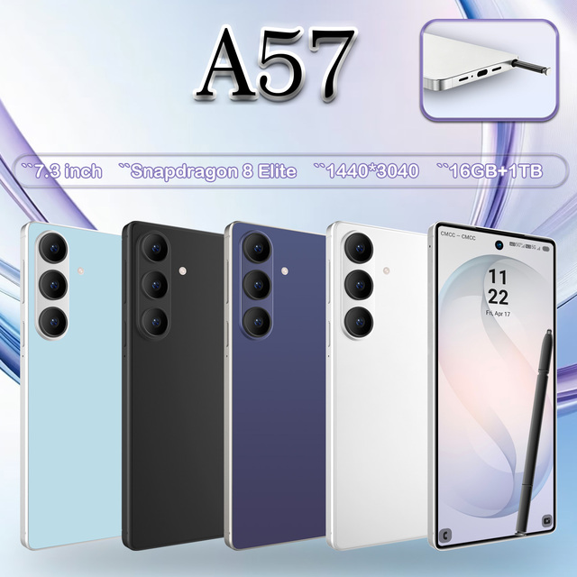 5g Smartphone A57 Original 108mp Camera Cell Mobile Phones