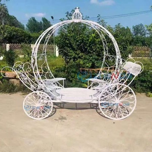 Factory Customization Royal Cart Fairy Tale White Pumpkin Carriage for Party Marriage Wedding Decoration Supplies Props - Product Image 5