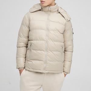 Winter Hot Selling Outdoor Thick Bubble <b>Jacket</b> for <b>Men</b> Custom <b>Hooded</b> Collar Casual Style Winter <b>Jacket</b> <b>Men</b> - Product Image 1