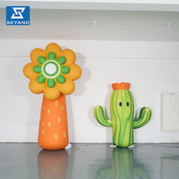 Modèle de plante cactus gonflable personnalisé pour la décoration de scène, de fête ou de lieu touristique extérieur