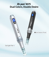 Stylo Microneedling Professionnel M7S pour Soins du Visage et du Corps à Domicile, Traitement Derma Pen ABS 5D Dr Pen Microneedling LED MTS Personnel