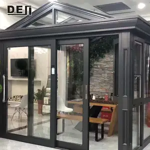 Vetro laminato con cornice nera personalizzata per piani di case da giardino con sunroom