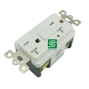 American Standard GFCI 20Amp 125V Resistant Receptacle Duplex Outlet White