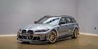 Pour BMW G81 M3 Touring Kit de carrosserie en Fiber de carbone sèche M3 Touring AE Diffuseur de lèvre avant en Fiber de carbone Spoiler Jupe latérale Capot