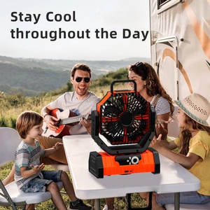 Portable LED Light Air Cooling <b>Fan</b> 20000mAh Battery 4 Speeds <b>Remote</b> <b>Control</b> Digital Rechargeable Ultra-Quiet Table Camping - Product Image 4