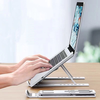 Support de tablette pour ordinateur portable réglable en hauteur, support de tablette pour ordinateur portable, support vertical en alliage d'aluminium, compatible