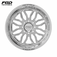 Jantes de camion en alliage d'aluminium forgé FGD Custom 24x14 26x16 PCD 8x170 avec enjoliveurs flottants pour Ford F-250/F-350