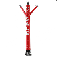 Conception personnalisée Logo publicitaire gonflable Wave Man Air Sky Dancer avec accessoires de ventilateur soufflant