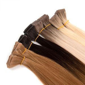Extensions de cheveux invisibles de luxe, 100% cheveux humains 15A, Remy vierges, double trame, cuticules intactes, vrais cheveux russes naturels - Product Image 6
