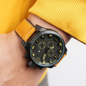 Correa de cuero + goma híbrida Vintage para reloj, banda de silicona impermeable de 18/20/21/22/23/24mm, venta al por mayor - Product Image 6