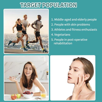 Capsules de collagène 2 en 1 blanchissantes et stimulant le système immunitaire, 60 pièces, tous types de peau, resserrement des pores, complément alimentaire pour adultes, riche en protéines, végétalien