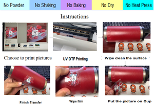 Supercolor Hot Sell UV DTF Papier Film Kit a Film A4 Taille <span class=keywords><strong>95U</strong></span> + B Film Rouleau 31cm X 100m pour Impression directe UV DTF - Product Image 5