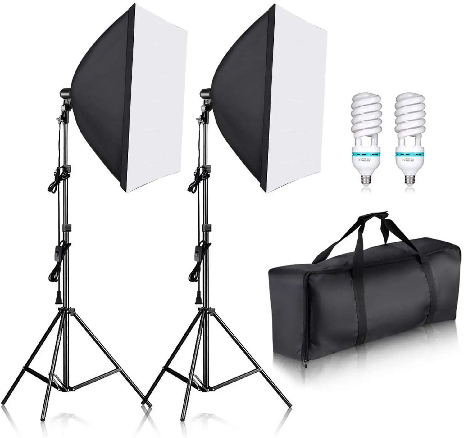 Nhiếp Ảnh Softbox Chiếu Sáng Kits60x60CM Chuyên Nghiệp Ánh Sáng Liên Tục Hệ Thống Mềm Box Đối Với Ảnh Thiết Bị Phòng Thu