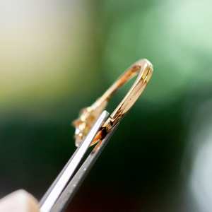 Anillo simple de moldavita (Corte octogonal), relleno de oro de 14K, anillo minimalista, anillo de moldavita, regalo de aniversario, regalo para mujeres y niñas - Product Image 3