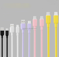 Kabel Pengisian Cepat USB-A ke Type-C 6A 100cm dengan Bahan TPE Lembut, Konduktor Tembaga Murni, Opsi Logo Kustom untuk Ponsel