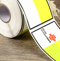 Étiquettes personnalisées en vinyle auto-adhésif PET, papier synthétique imperméable, imprimées en couleur pour l'emballage alimentaire, avertissements
