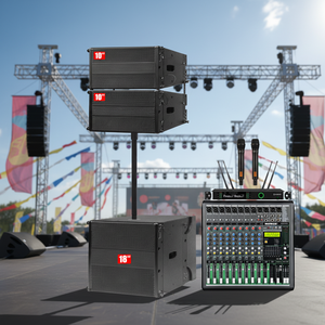 Speaker Line Array Aktif 10 Inch Terlaris dengan Voice Coil Neodymium, Cat Polyurea, Performa Konser, Multifungsi untuk Aula CX10 - Product Image 6