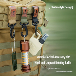 Nuevo accesorio universal tipo gancho para montar en la parte delantera de los cascos de seguridad, compatible con las manillas de cochecitos, diseño de gancho con velcro - Product Image 5