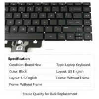 Clavier d'ordinateur portable en gros sans cadre pour HP 14-BS 240 G6 14-BK 14-BF 14M-BA 14-CB 14-BW 14-BA 14T-BA