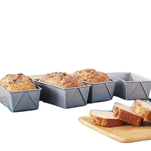 6 Pack Mini Loaf Pans,Non-Stick Baking bread Pan,Carbon Steel Bakeware, Loaf  PAN