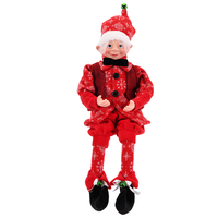 Petits gnomes de Noël bordeaux, ornements de fenêtre, vente en gros d'usine, thèmes de Noël, cadeau de Noël fait main